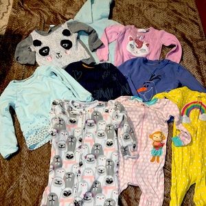 Size 3T Sweaters and Footie Pajamas!